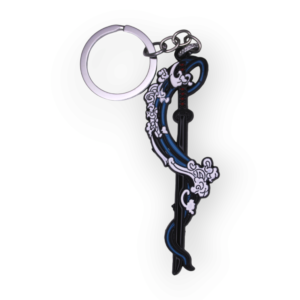 Blue Katana Keychain Flat